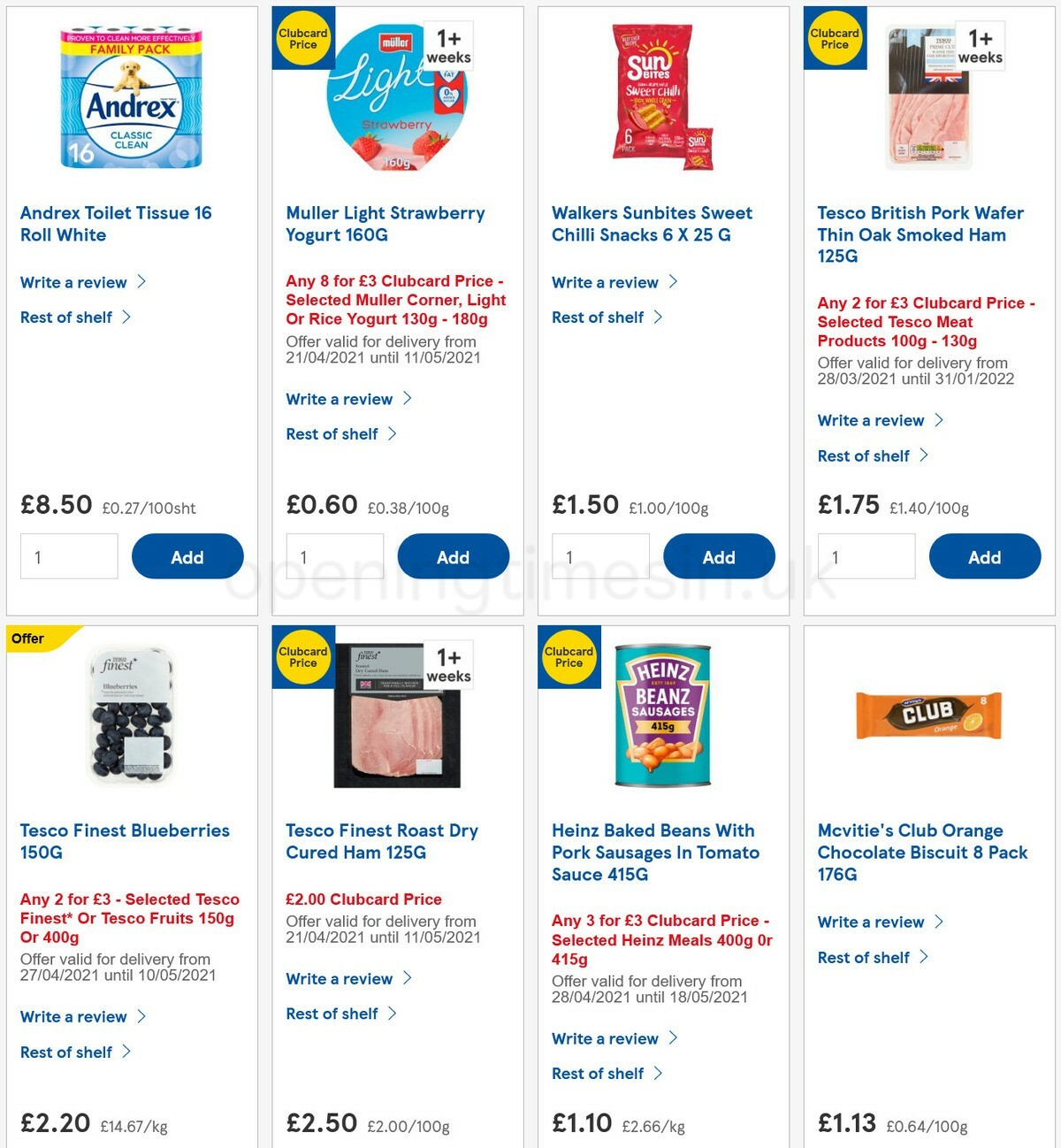 TESCO Offers from 28 April