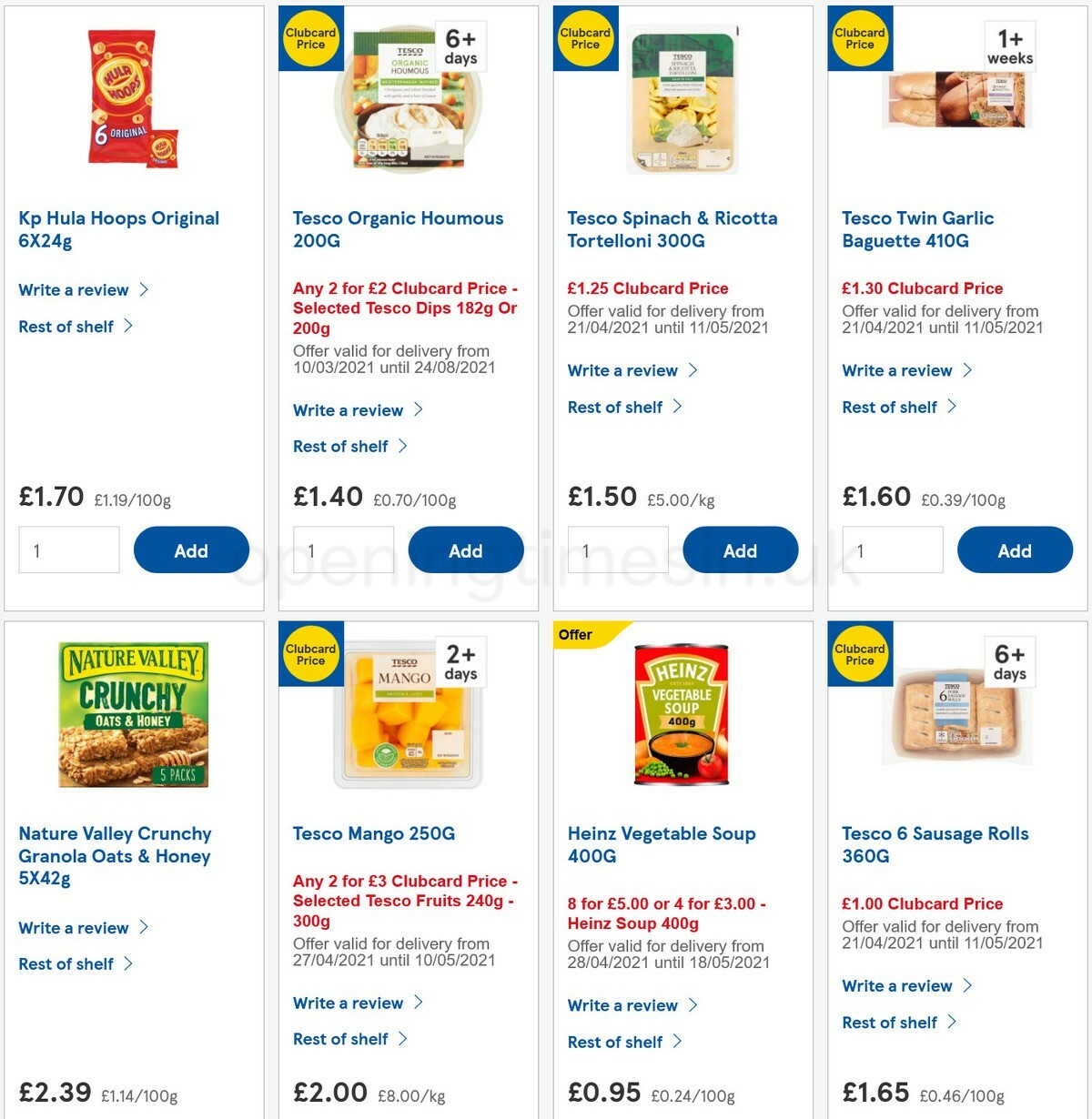 TESCO Offers from 28 April