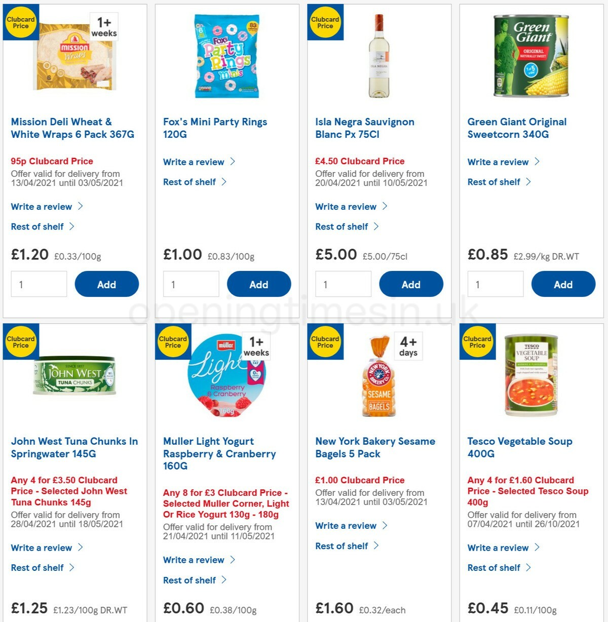 TESCO Offers from 28 April