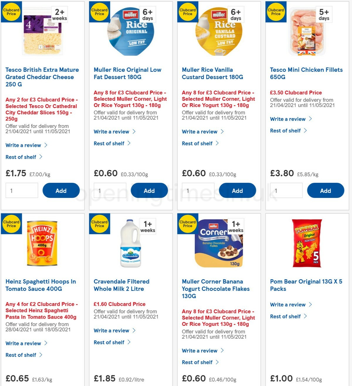 TESCO Offers from 28 April