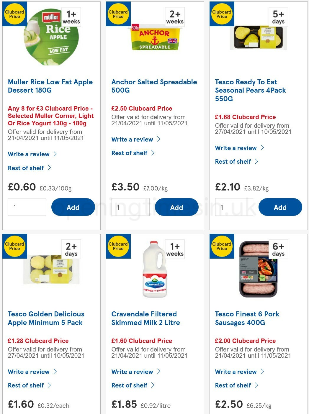 TESCO Offers from 28 April