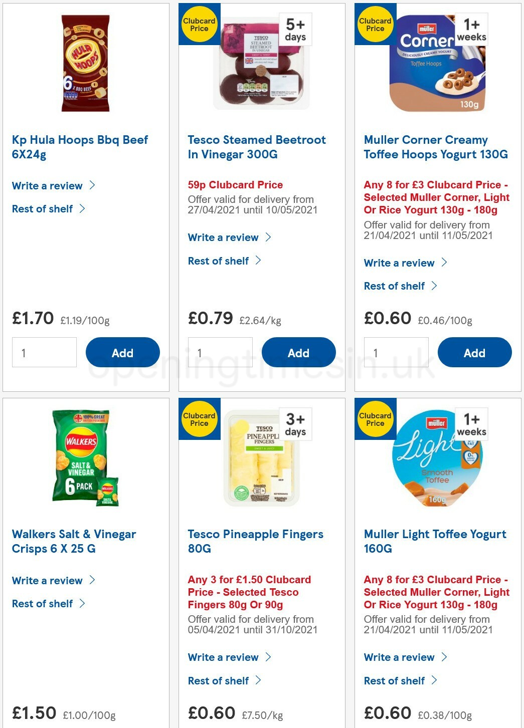 TESCO Offers from 28 April