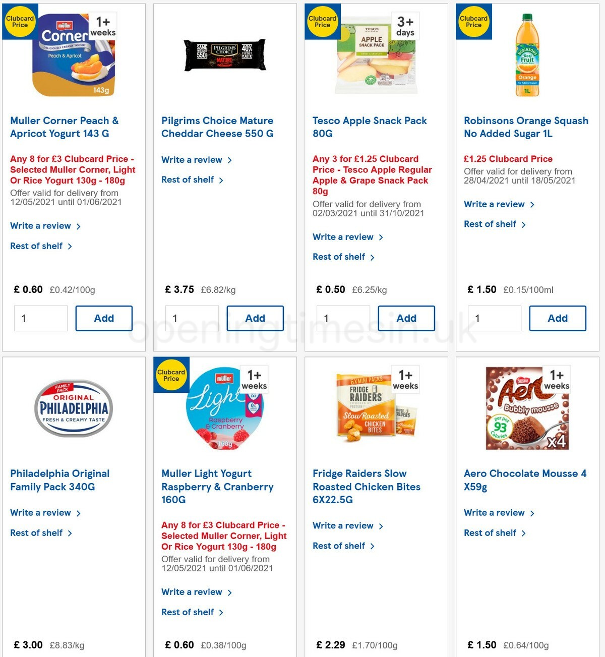 TESCO Offers from 12 May