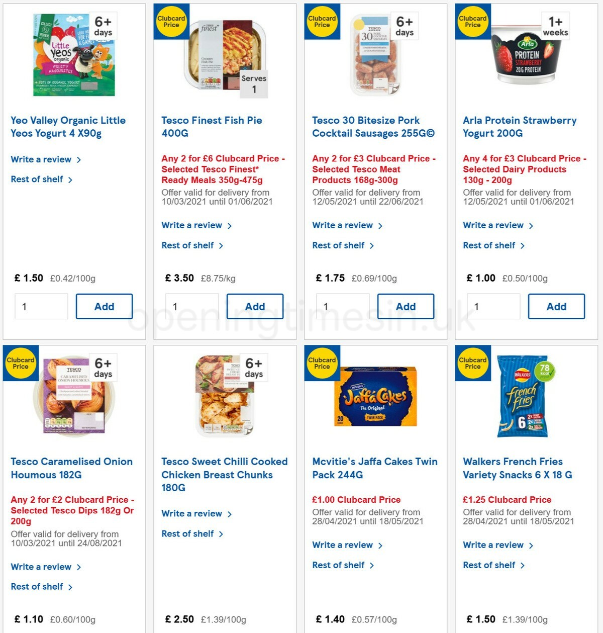 TESCO Offers from 12 May