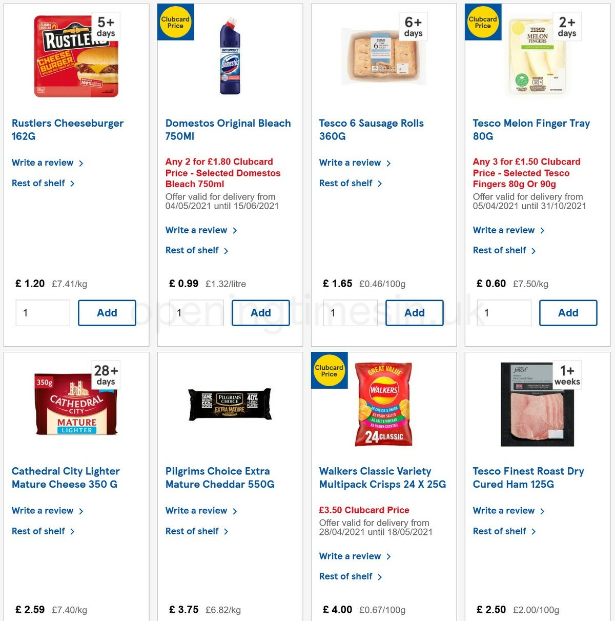 TESCO Offers from 12 May