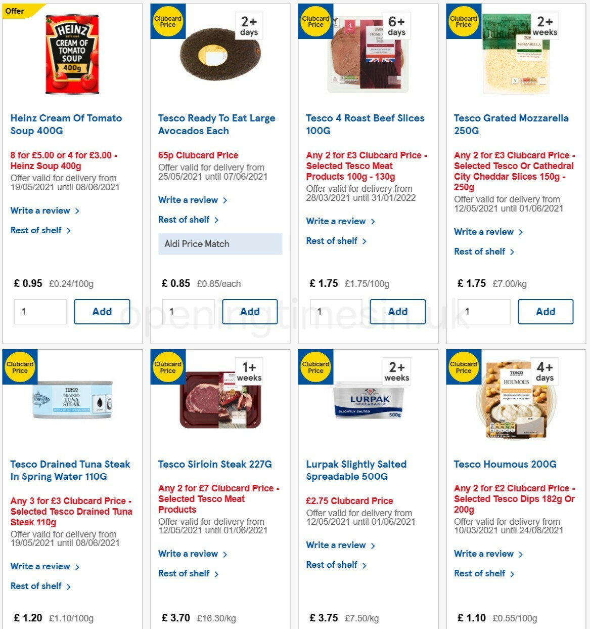 TESCO Offers from 26 May