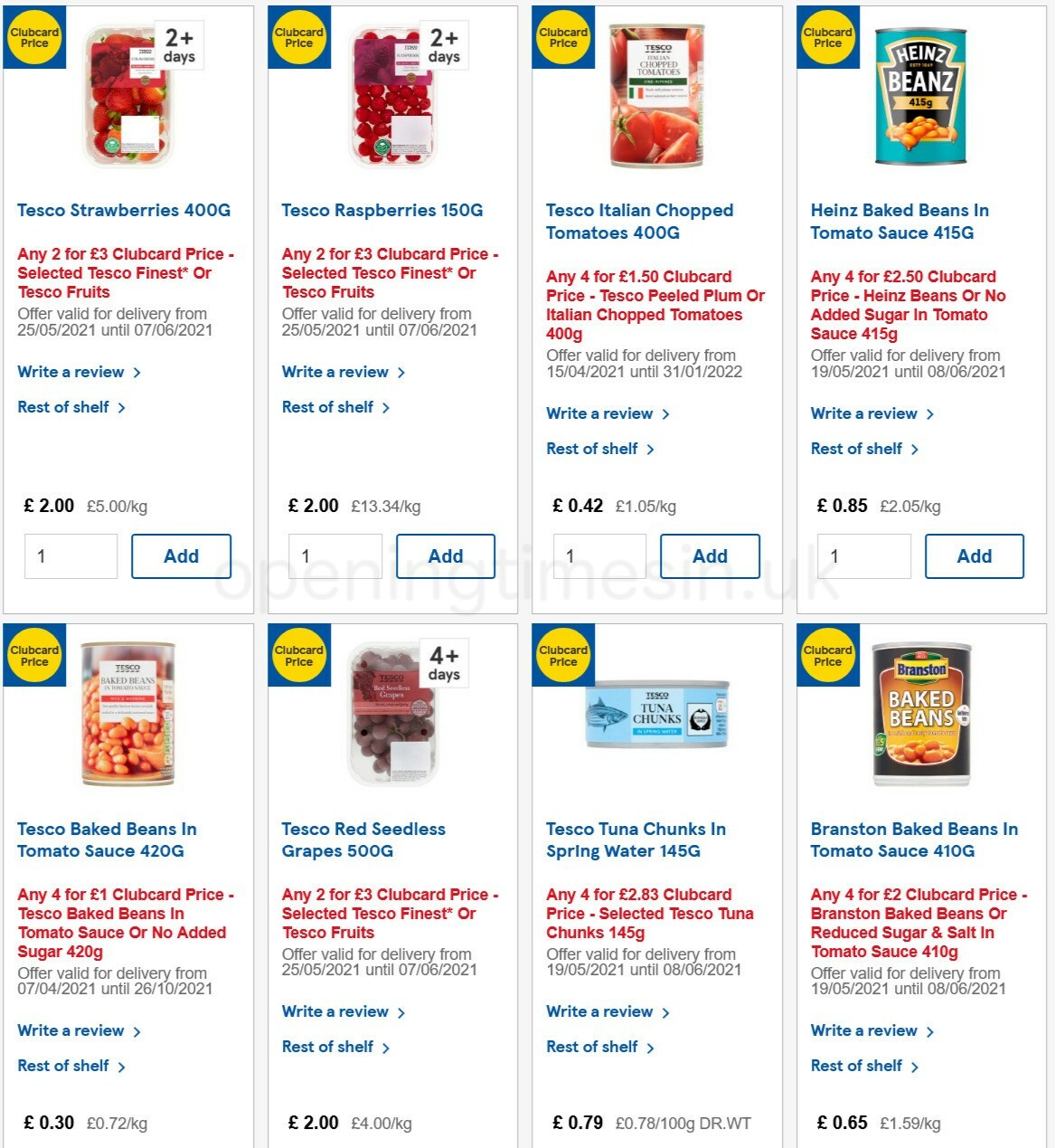 TESCO Offers from 26 May