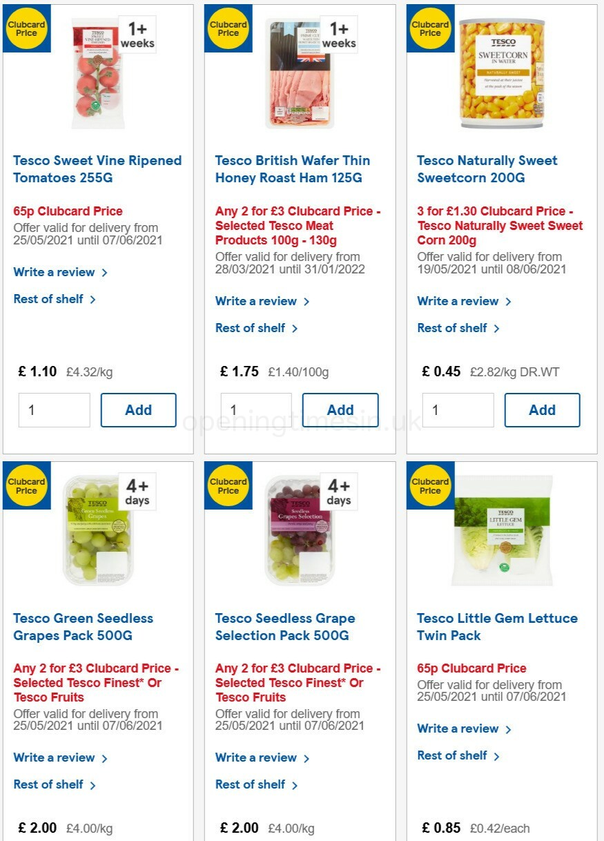 TESCO Offers from 26 May