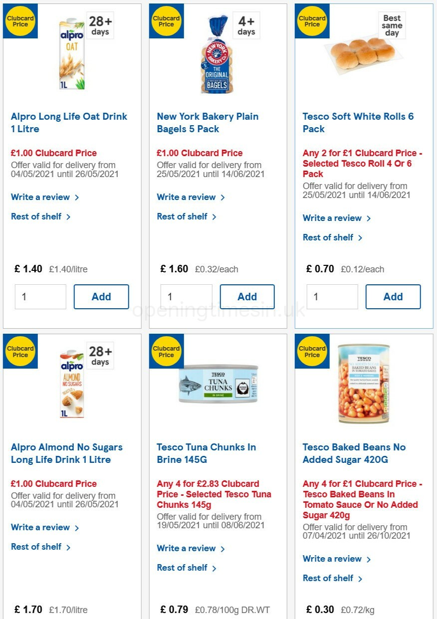 TESCO Offers from 26 May