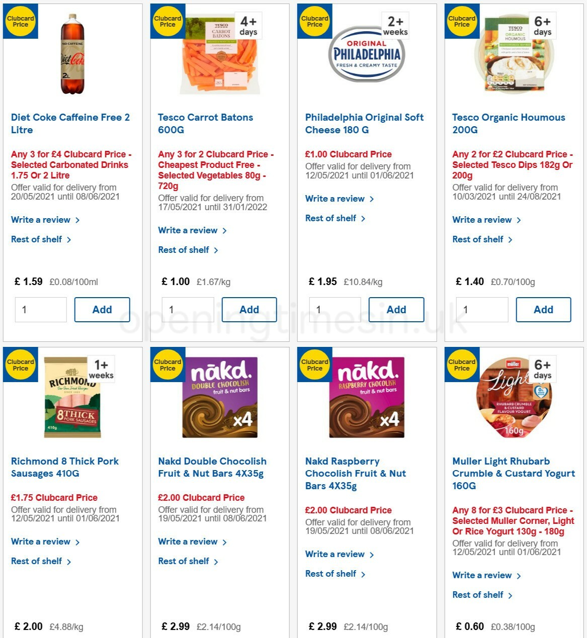 TESCO Offers from 26 May