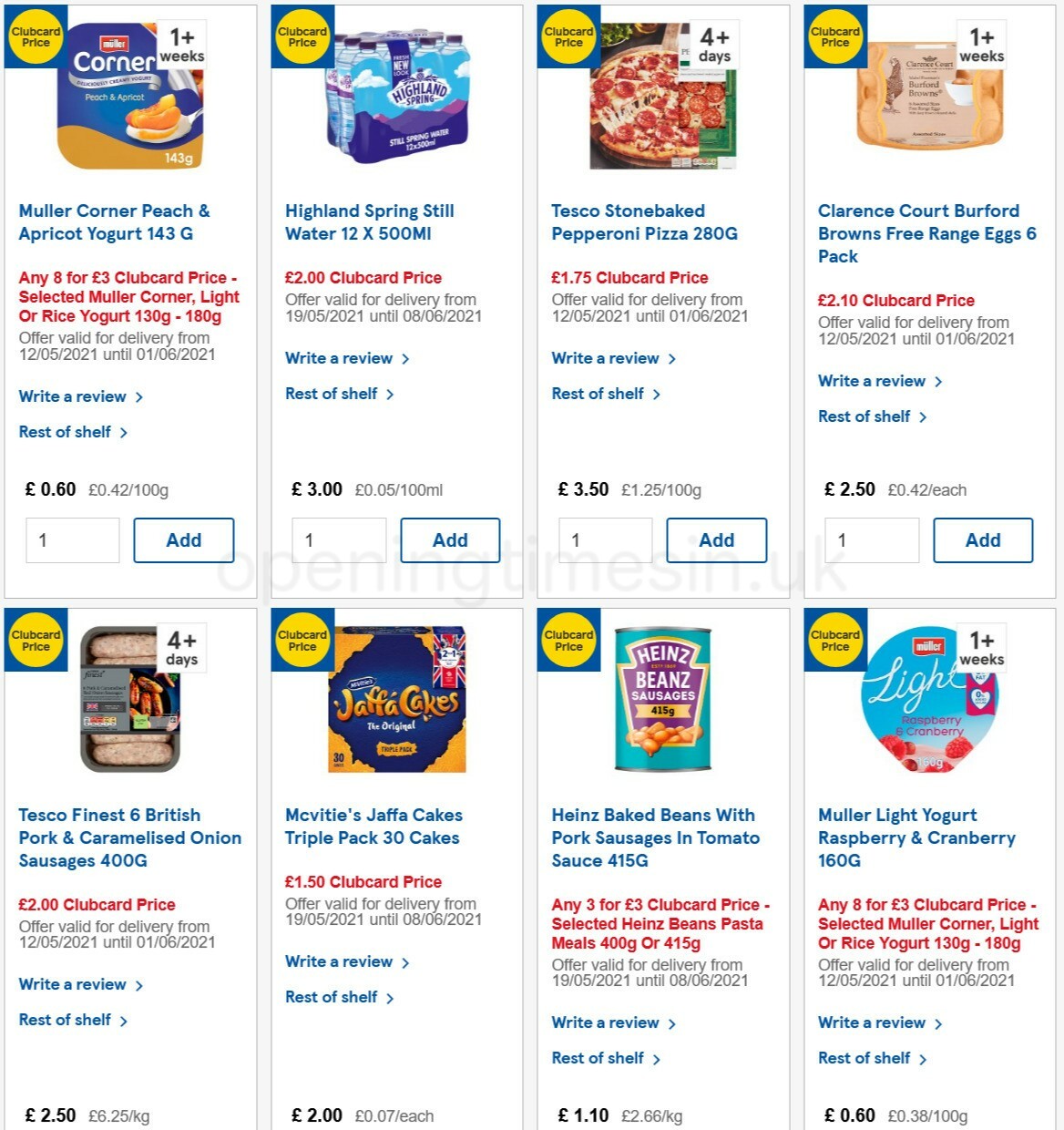 TESCO Offers from 26 May