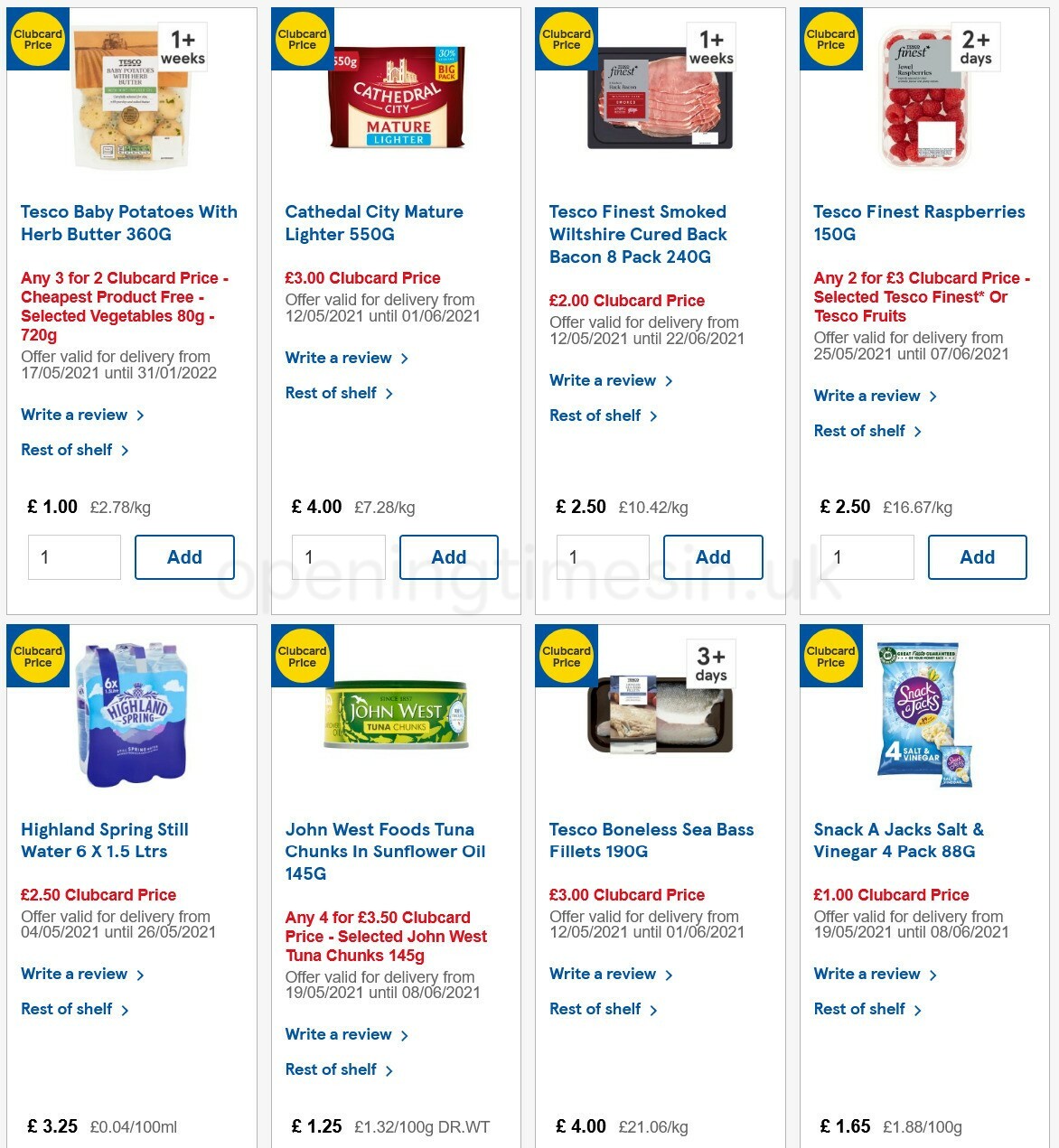 TESCO Offers from 26 May