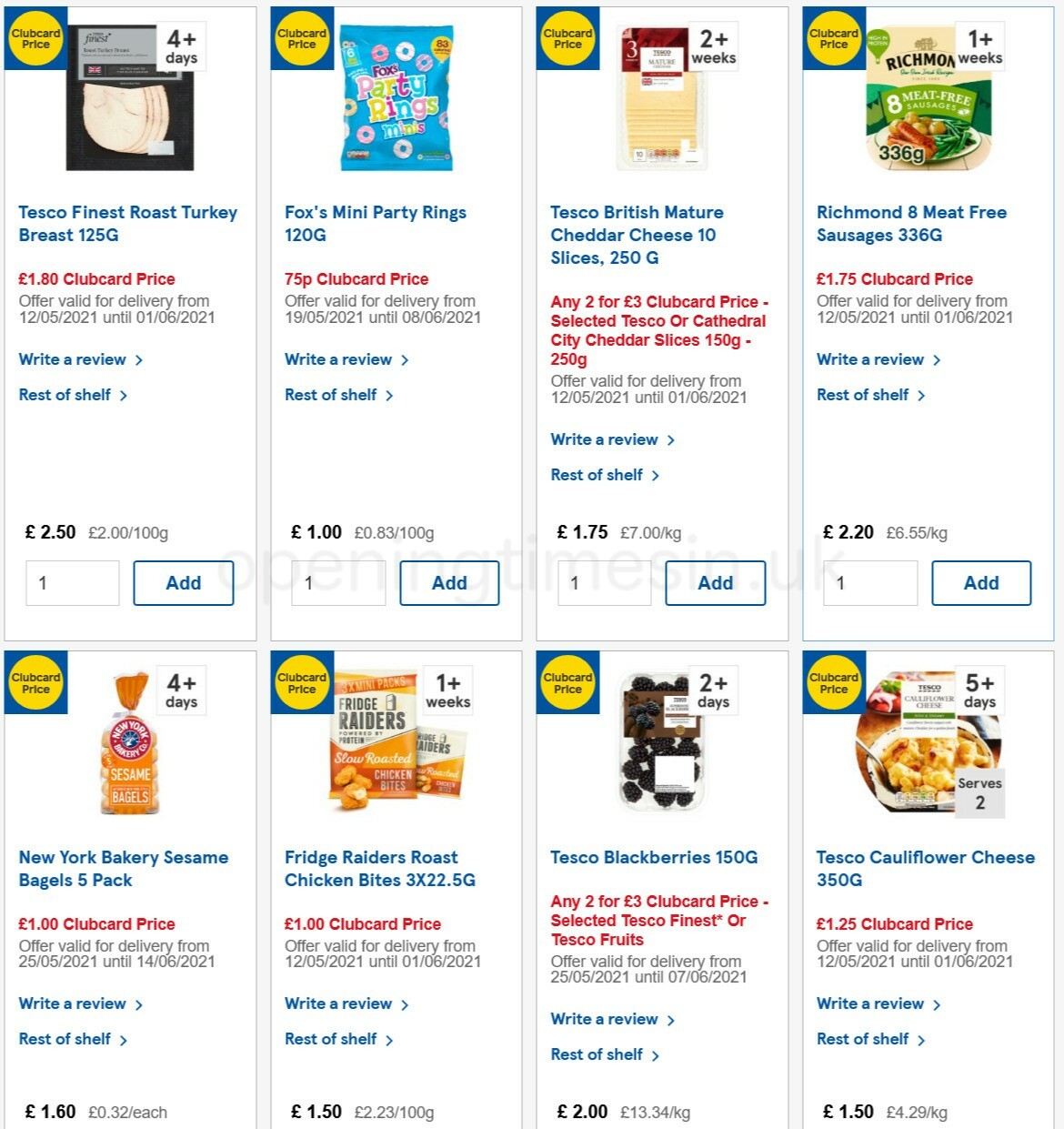 TESCO Offers from 26 May