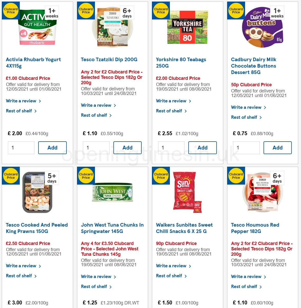 TESCO Offers from 26 May