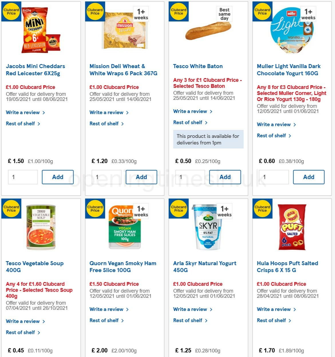 TESCO Offers from 26 May