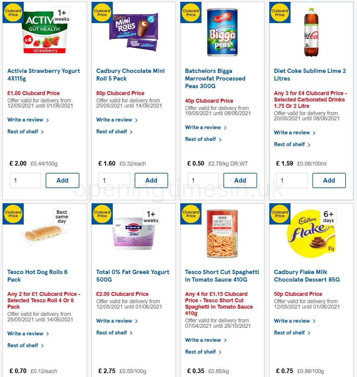 TESCO Offers from 26 May