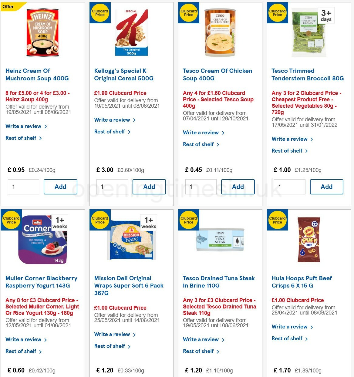 TESCO Offers from 26 May