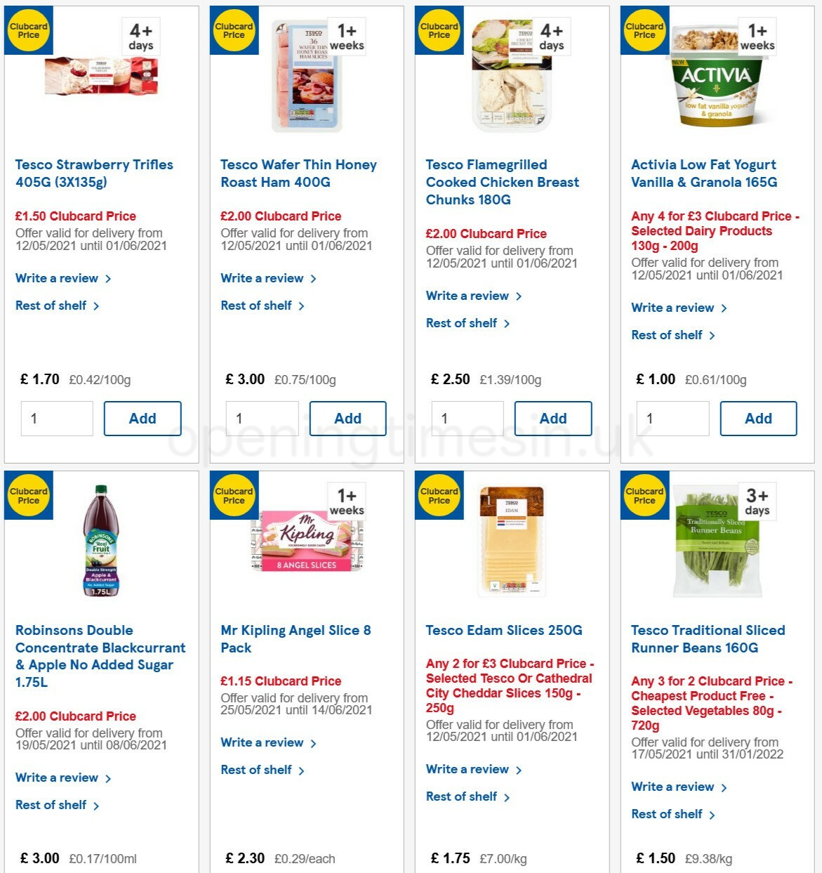 TESCO Offers from 26 May