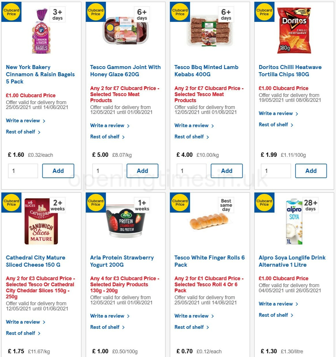 TESCO Offers from 26 May