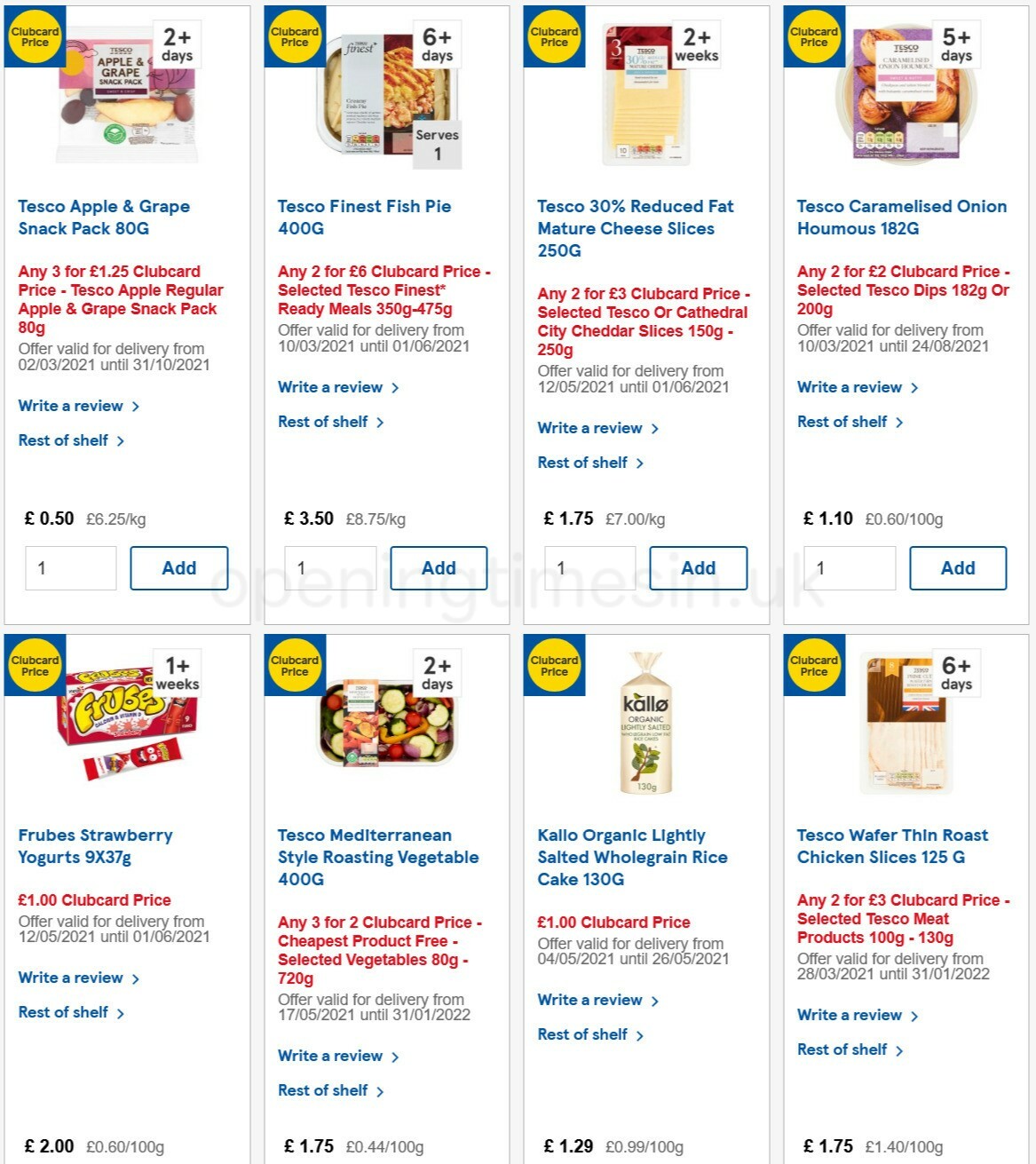 TESCO Offers from 26 May