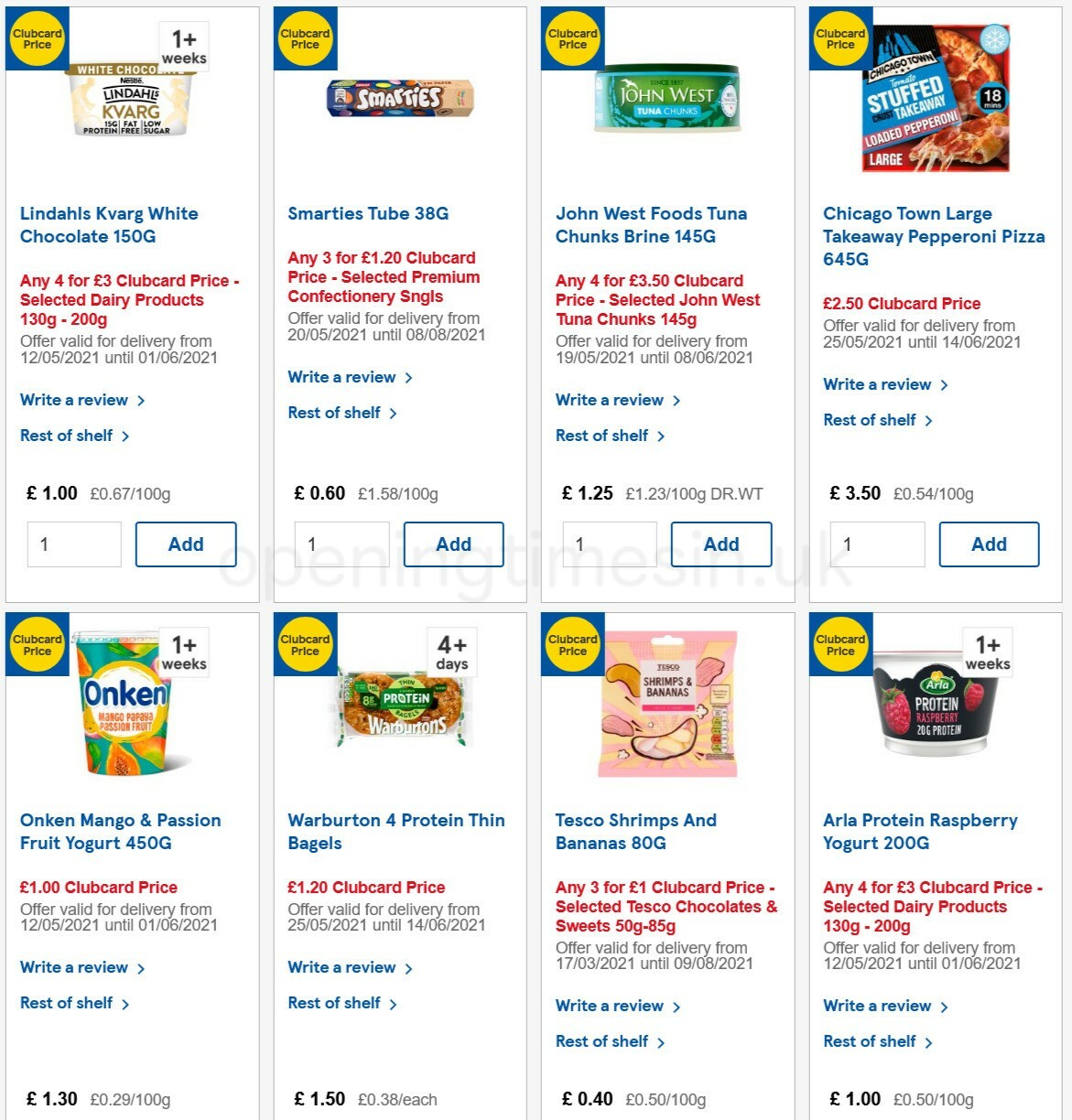 TESCO Offers from 26 May