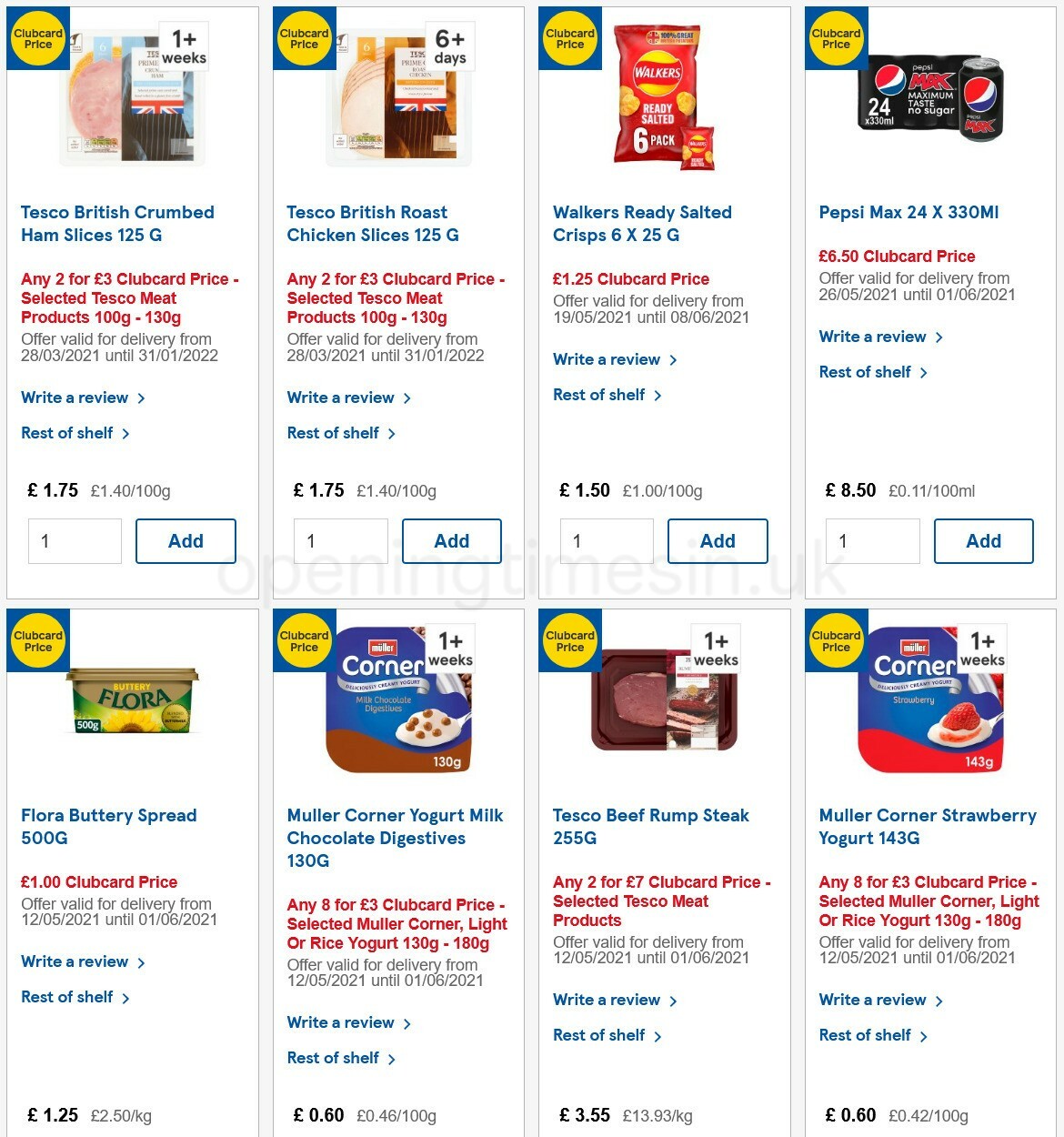 TESCO Offers from 26 May