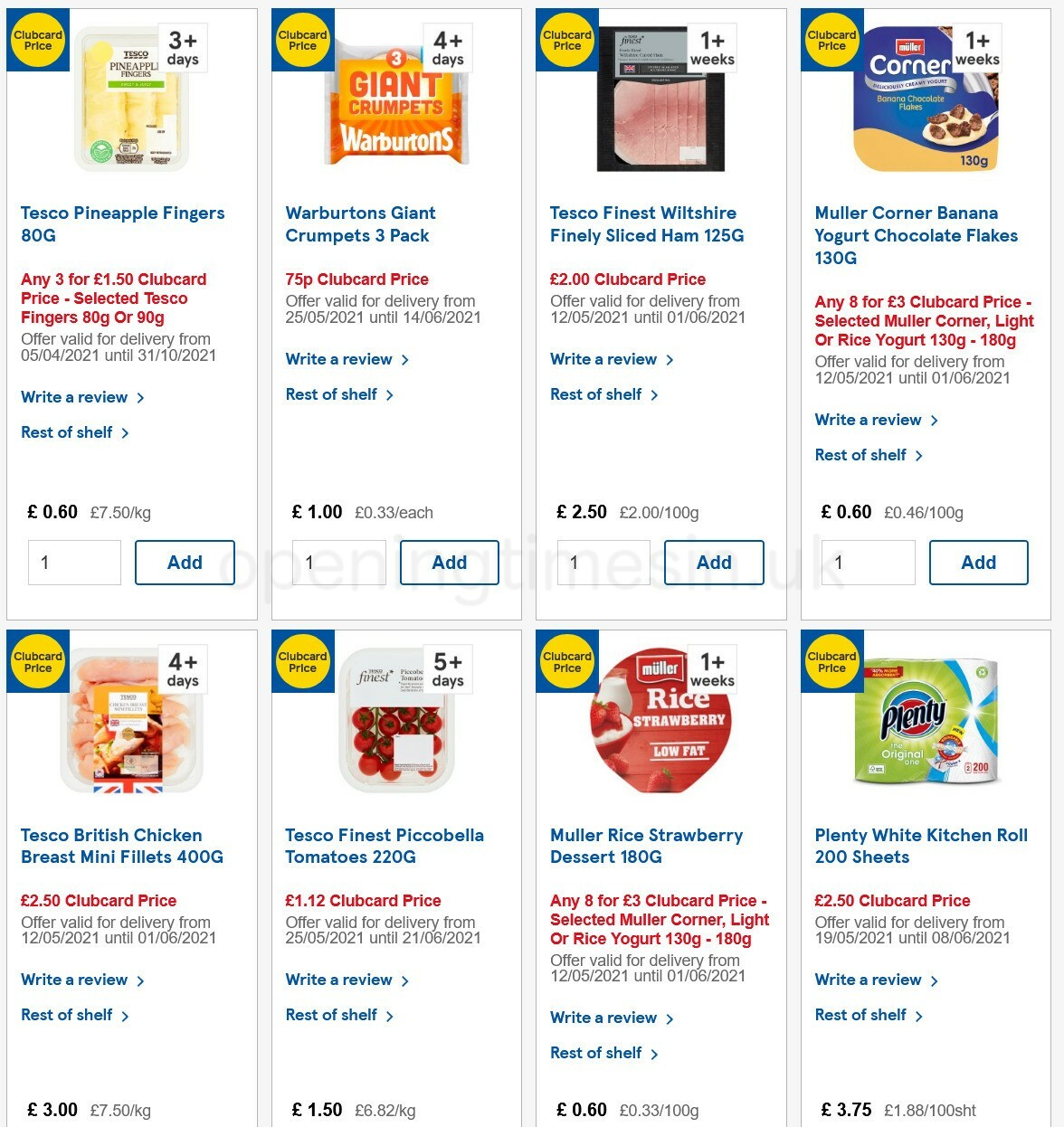 TESCO Offers from 26 May