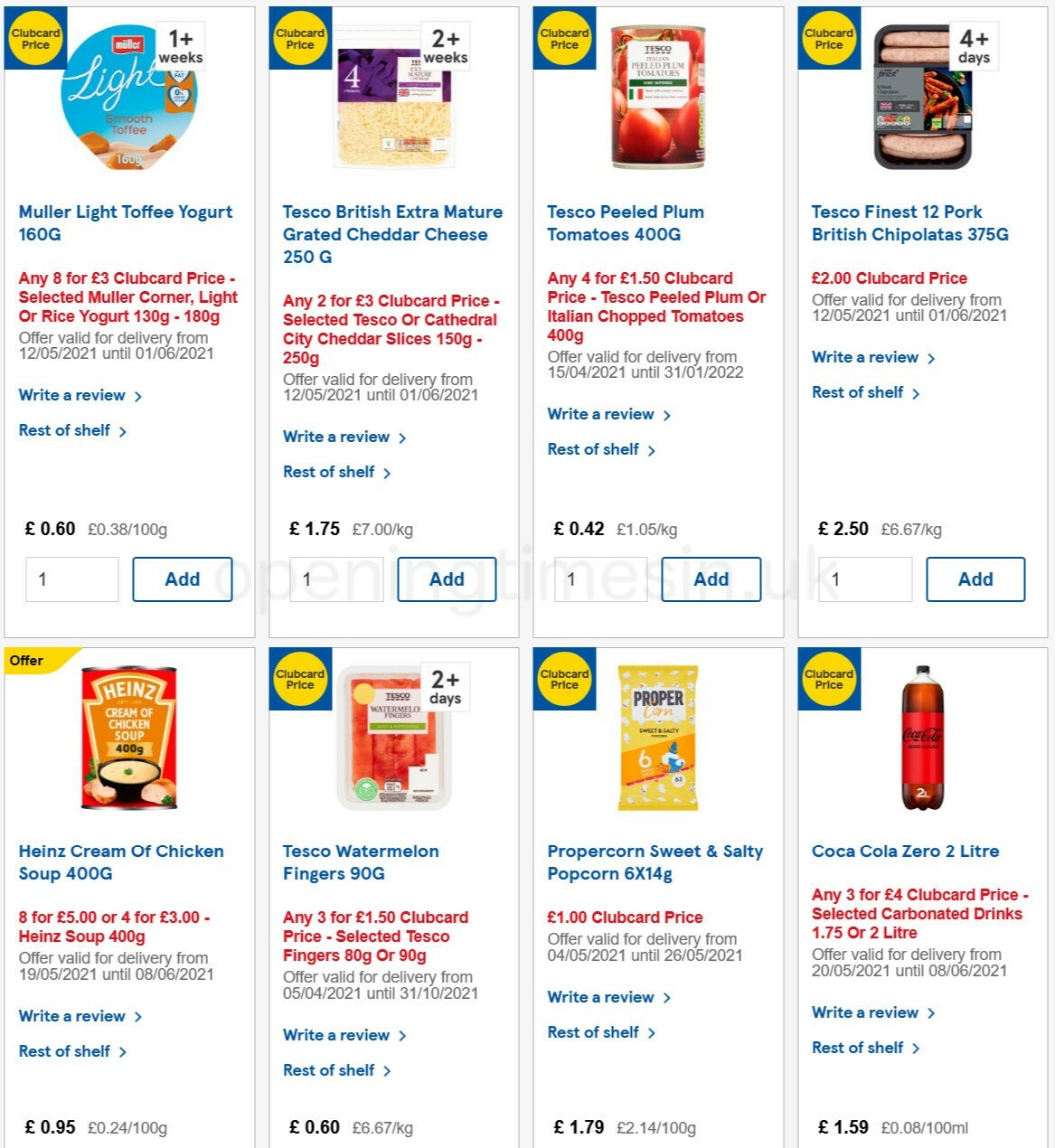 TESCO Offers from 26 May