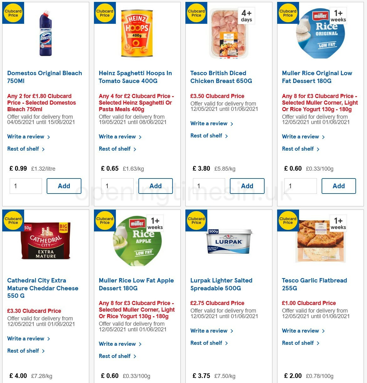 TESCO Offers from 26 May