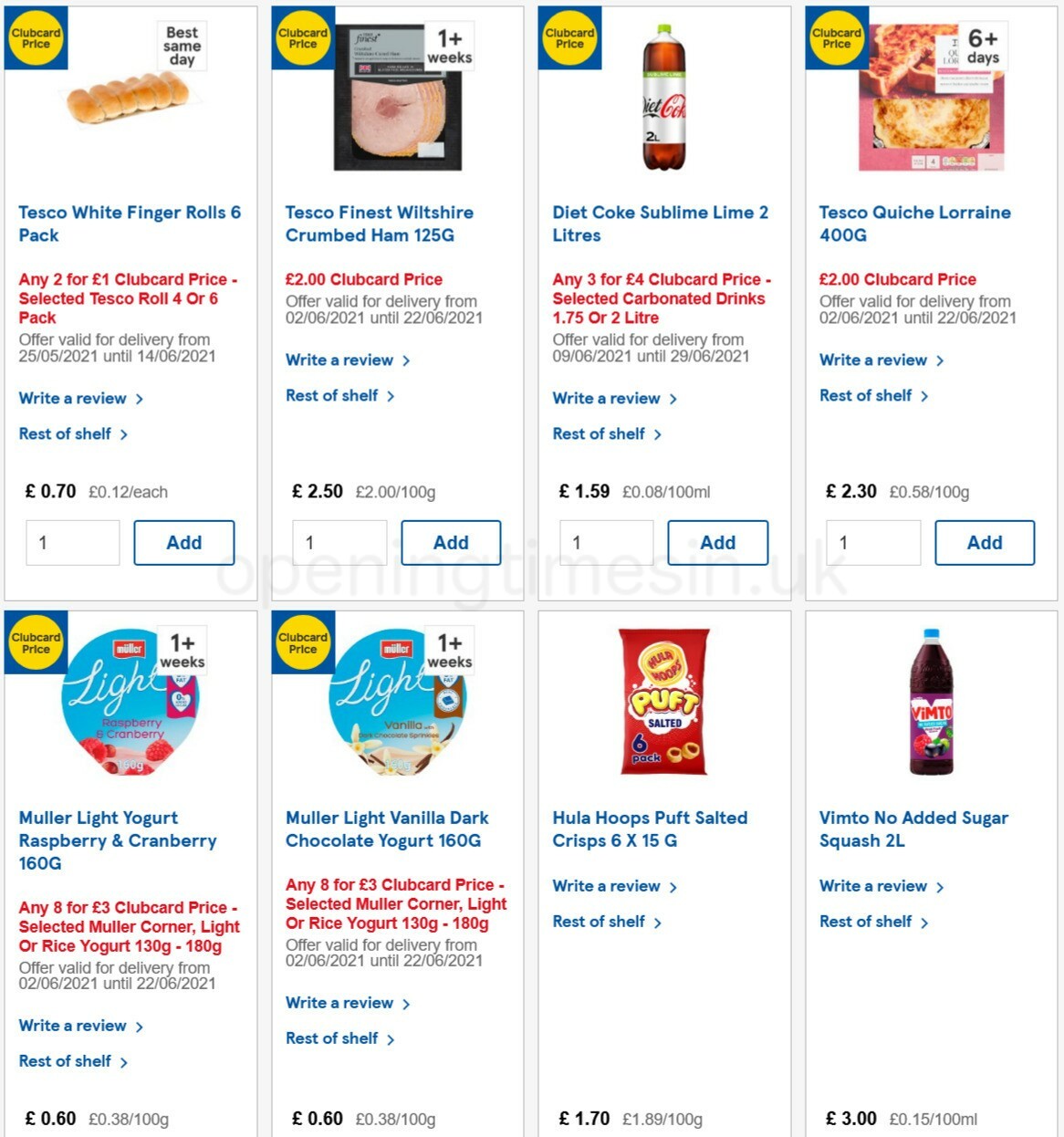 TESCO Offers from 9 June