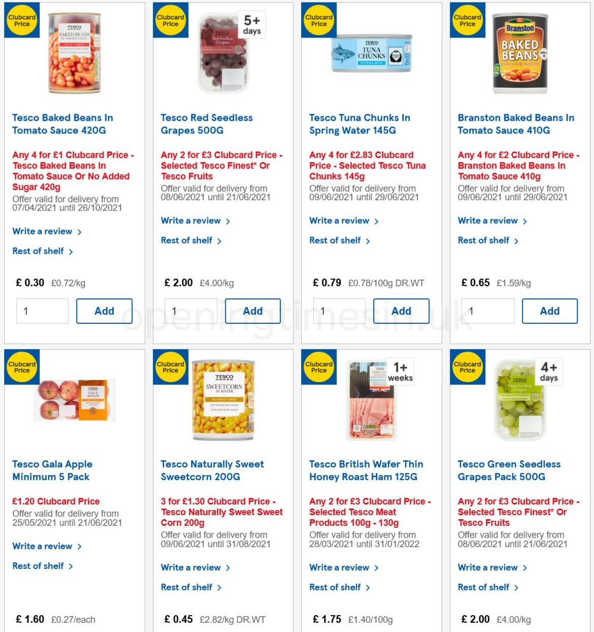 TESCO Offers from 9 June