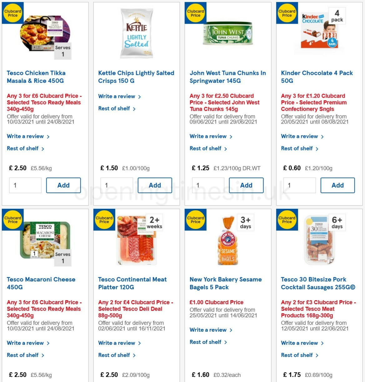 TESCO Offers from 9 June