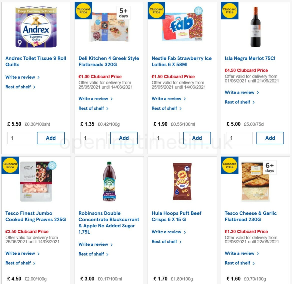 TESCO Offers from 9 June