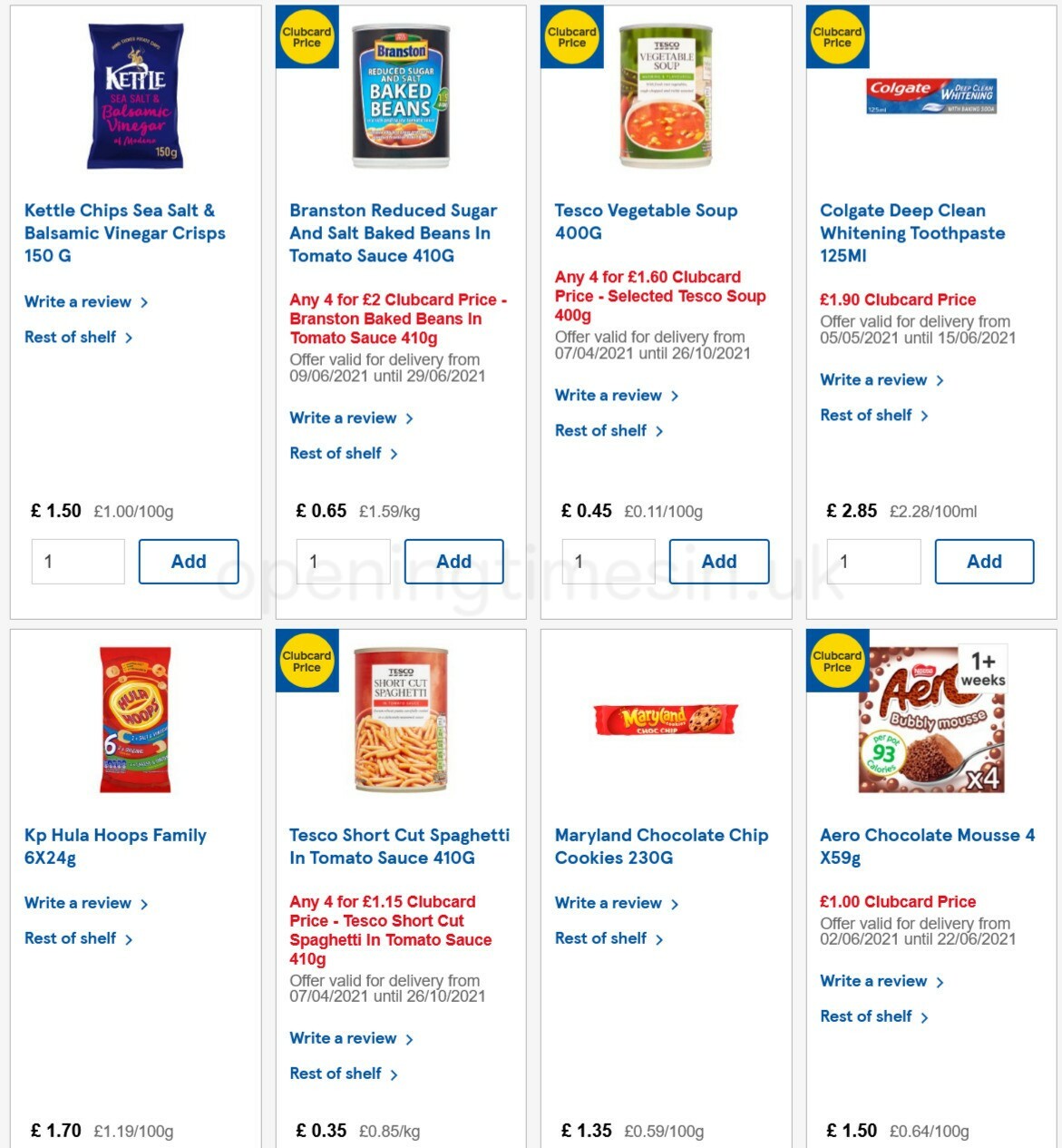 TESCO Offers from 9 June