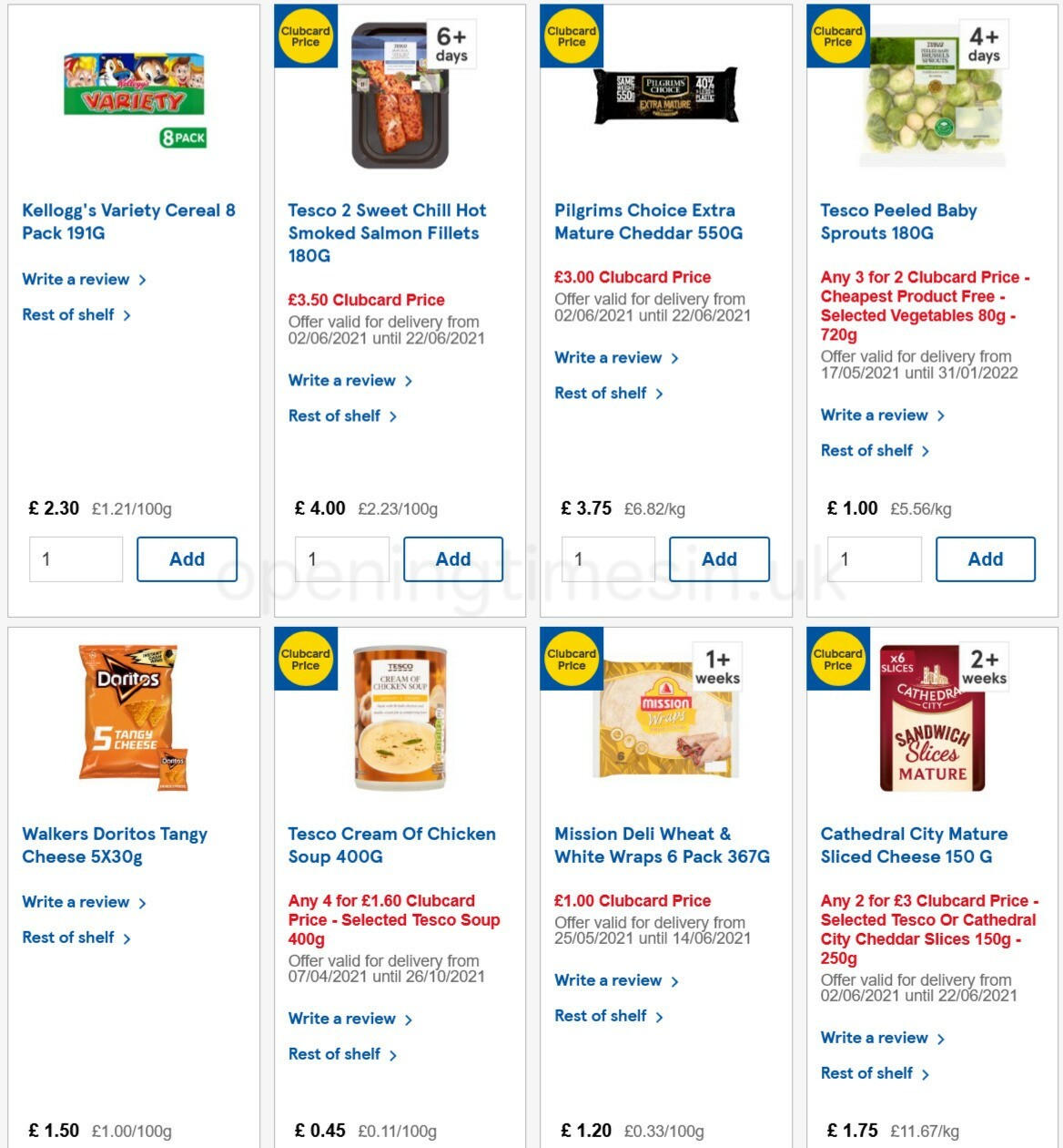 TESCO Offers from 9 June