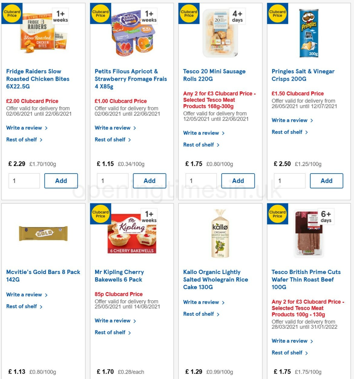 TESCO Offers from 9 June