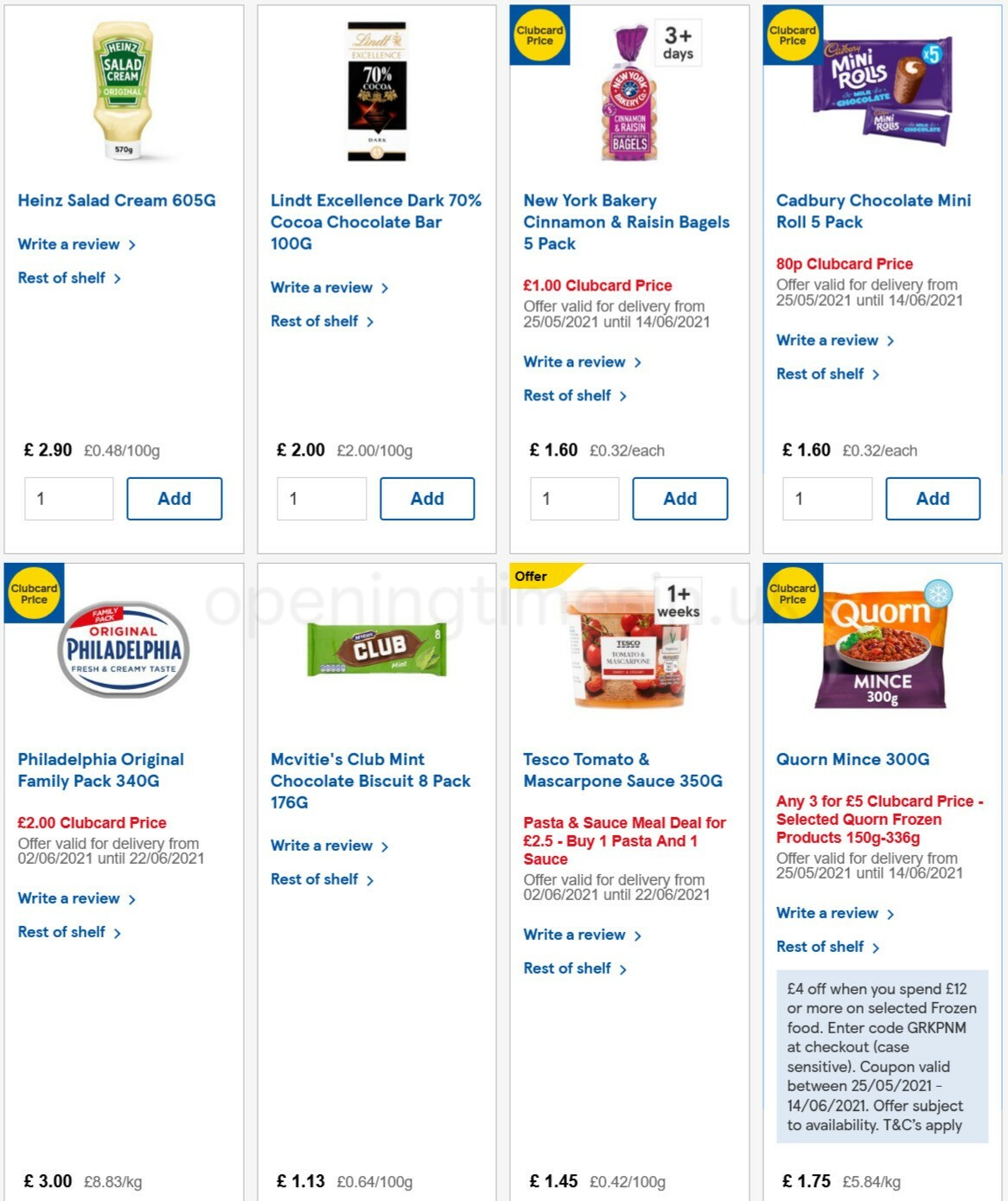 TESCO Offers from 9 June