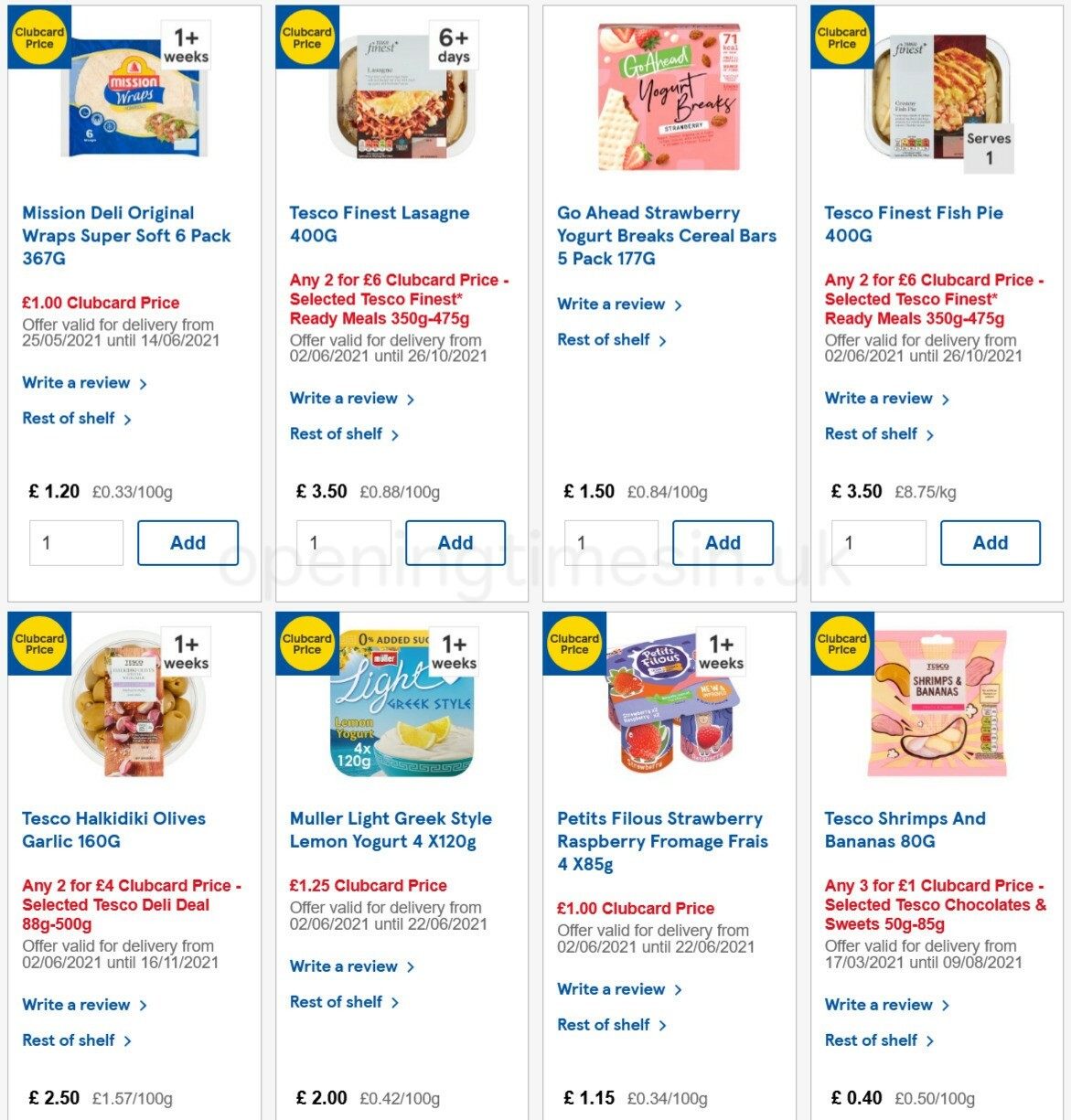 TESCO Offers from 9 June