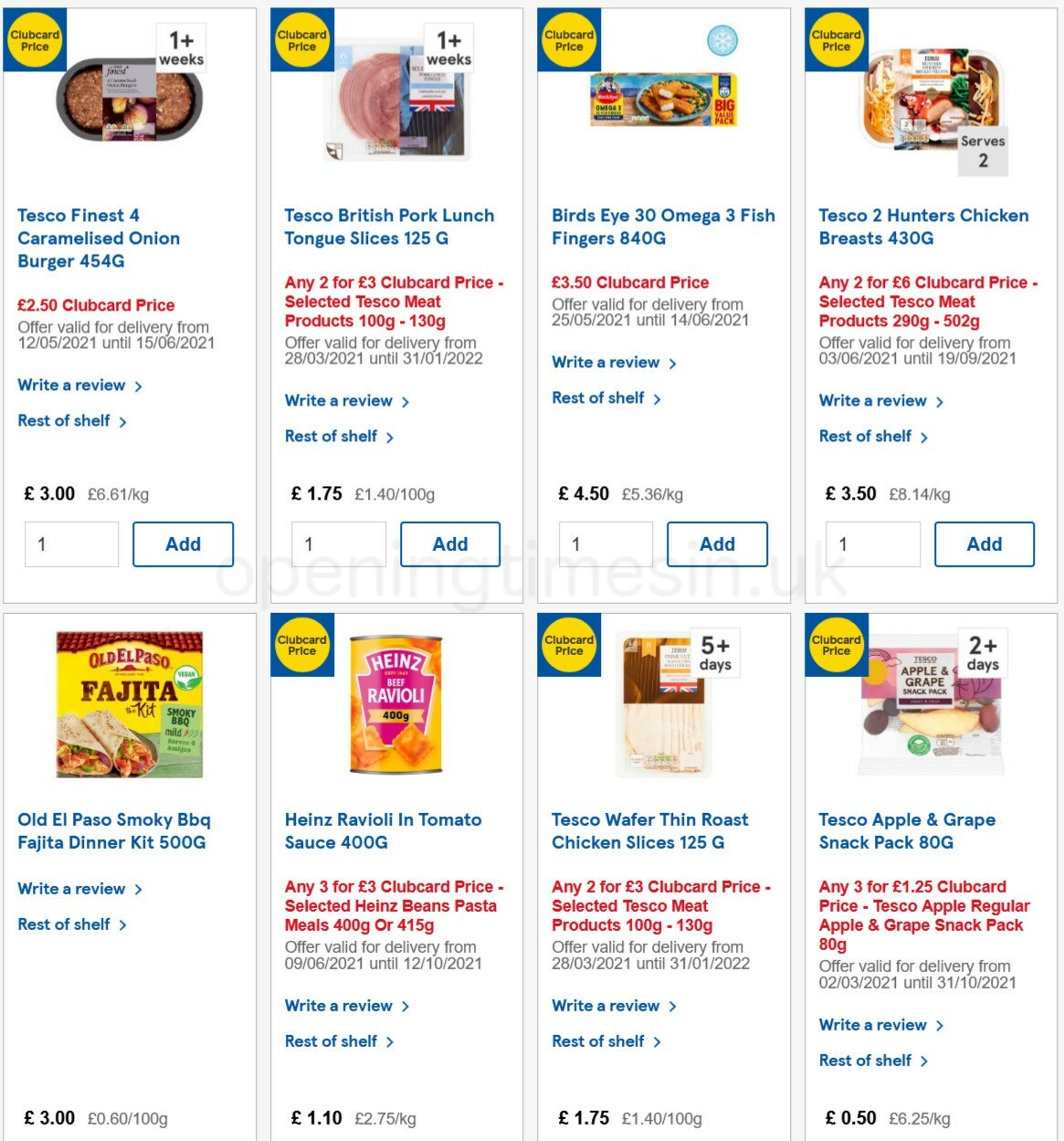 TESCO Offers from 9 June