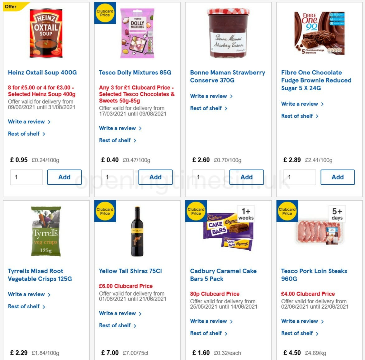 TESCO Offers from 9 June