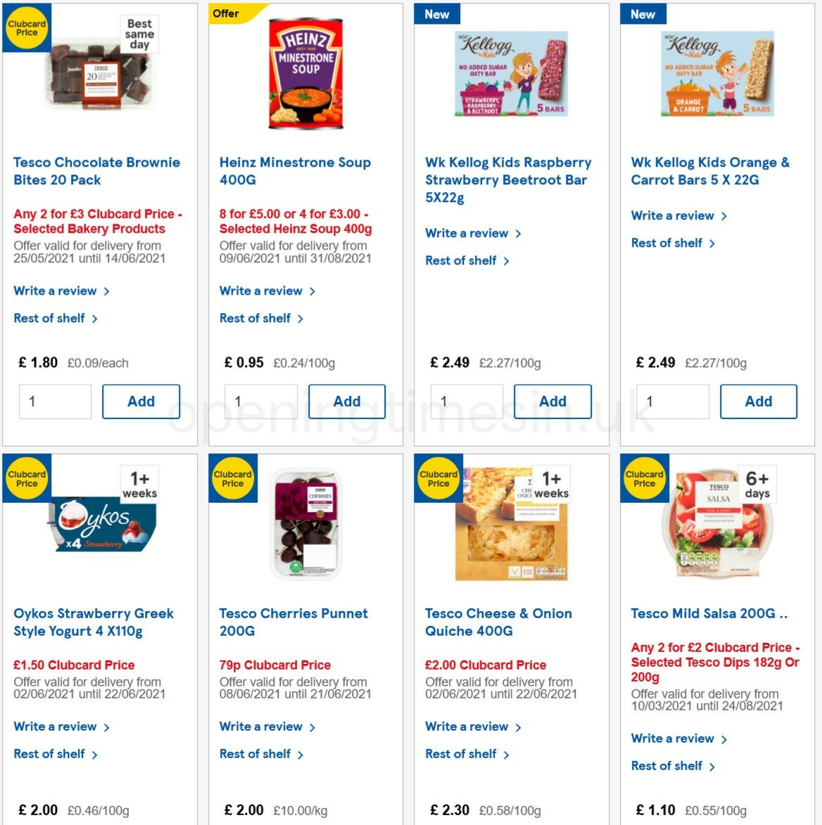 TESCO Offers from 9 June