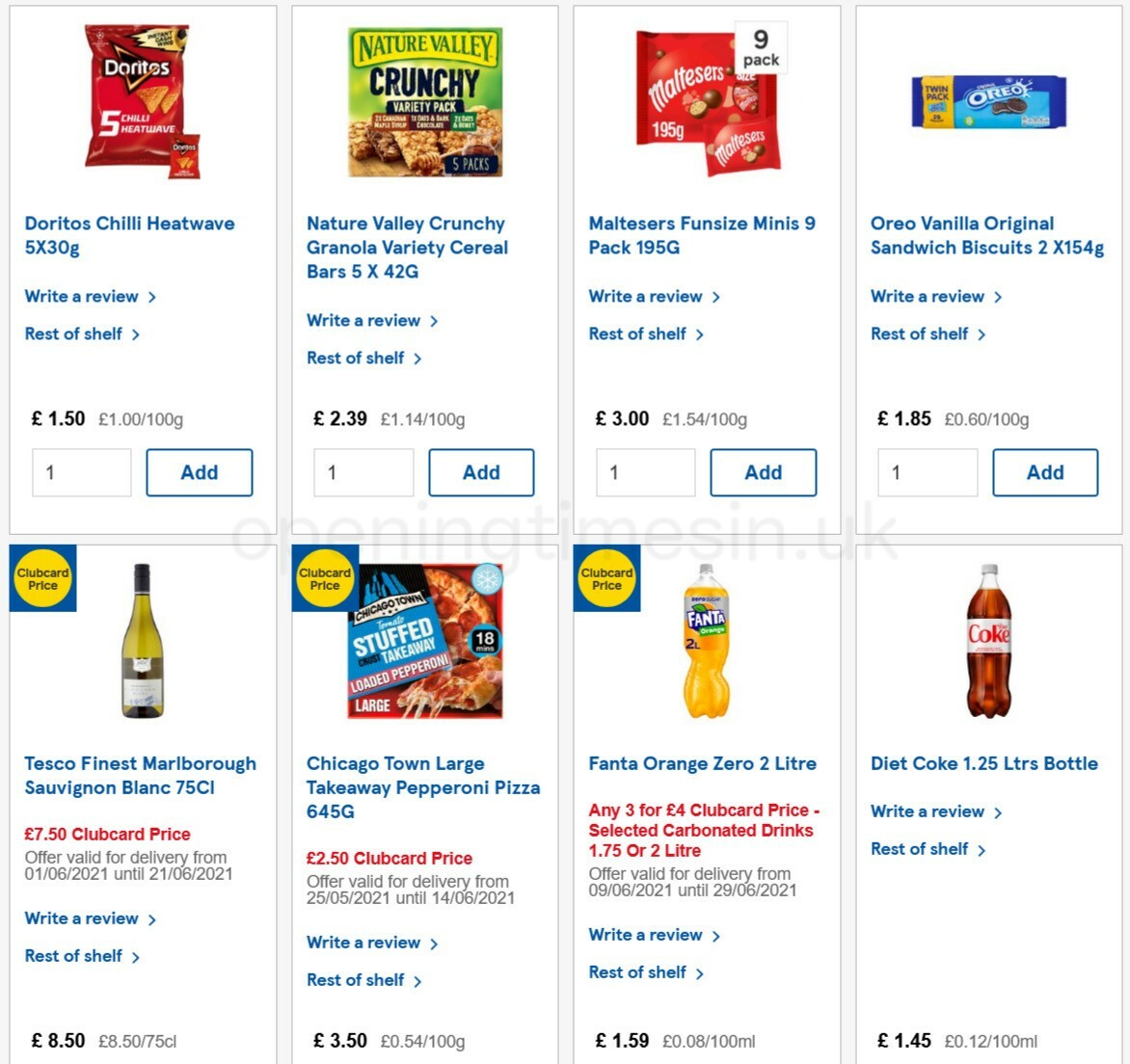 TESCO Offers from 9 June