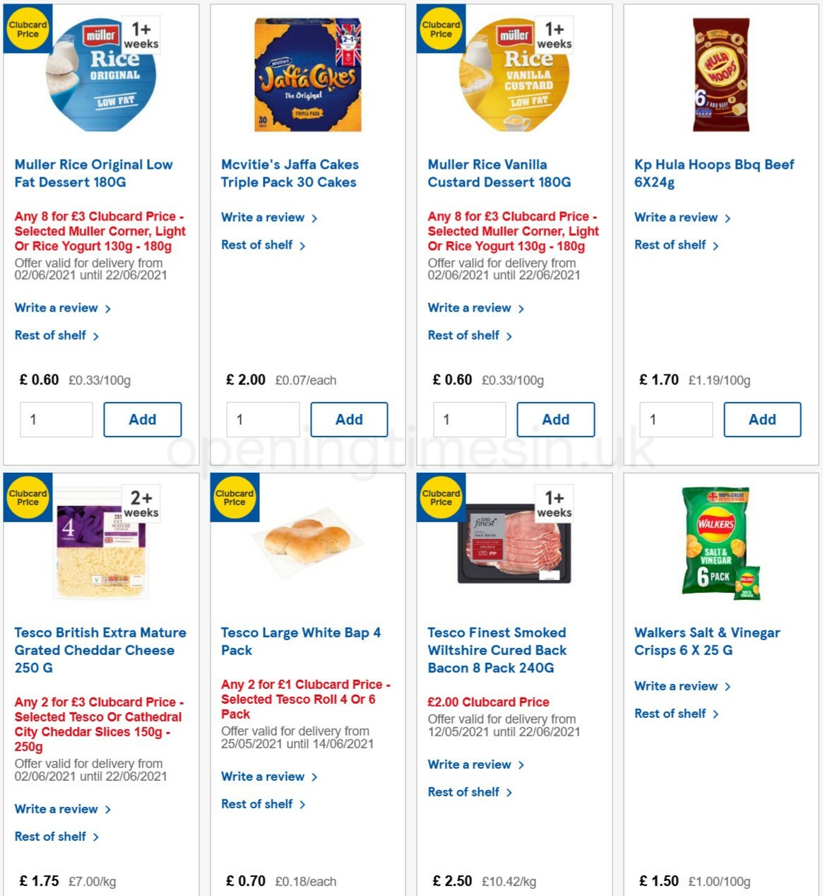 TESCO Offers from 9 June