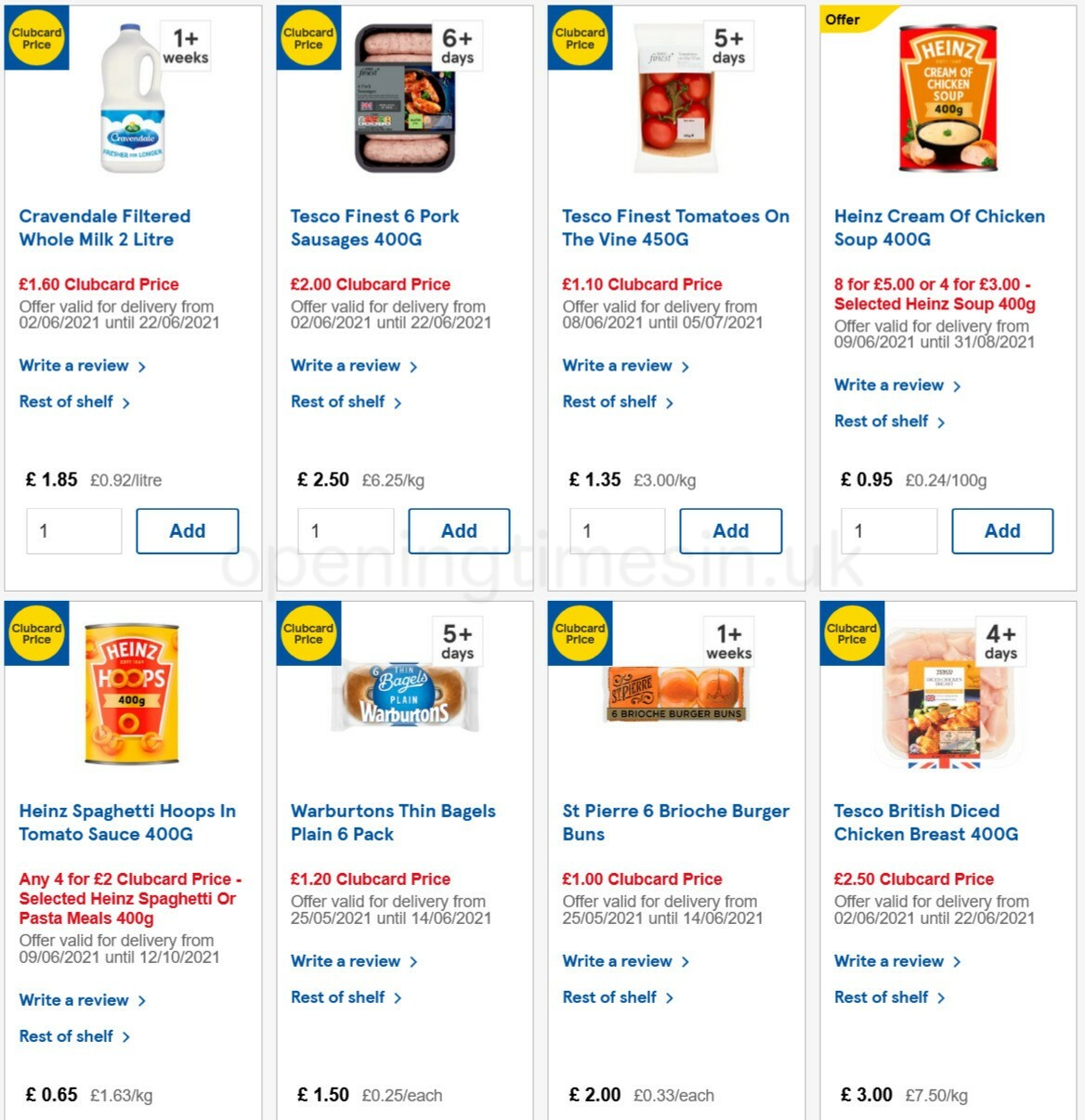 TESCO Offers from 9 June