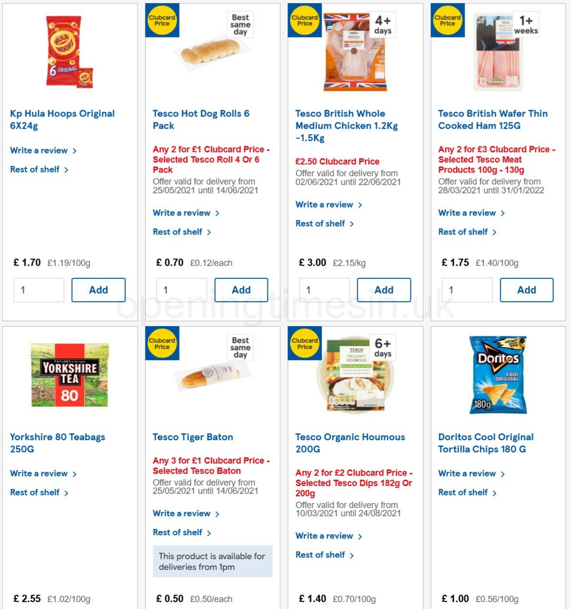 TESCO Offers from 9 June