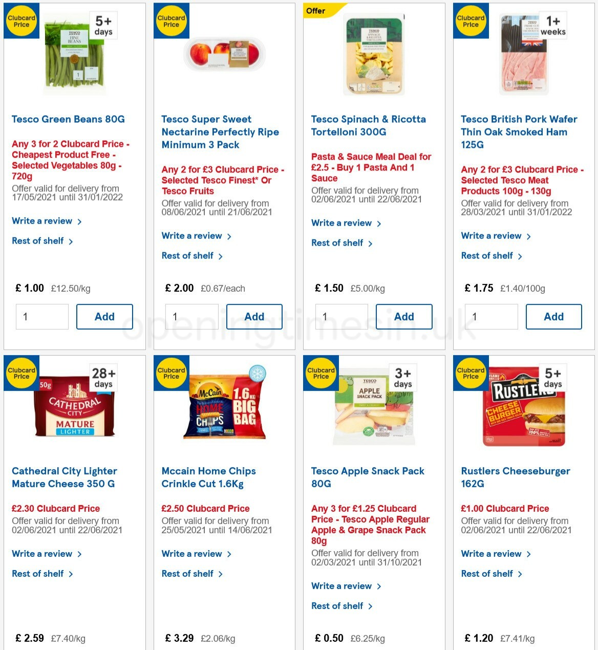 TESCO Offers from 9 June