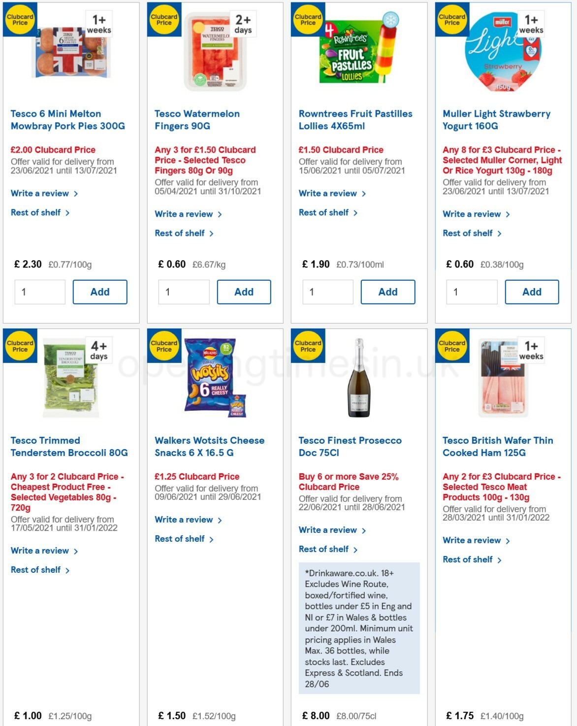 TESCO Offers from 23 June