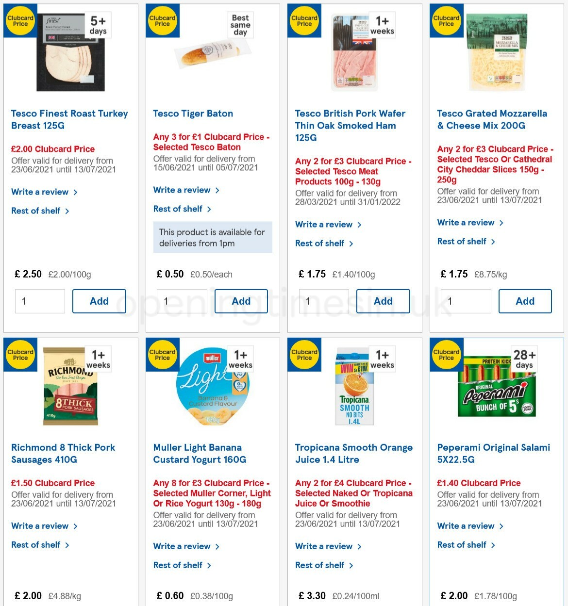 TESCO Offers from 23 June