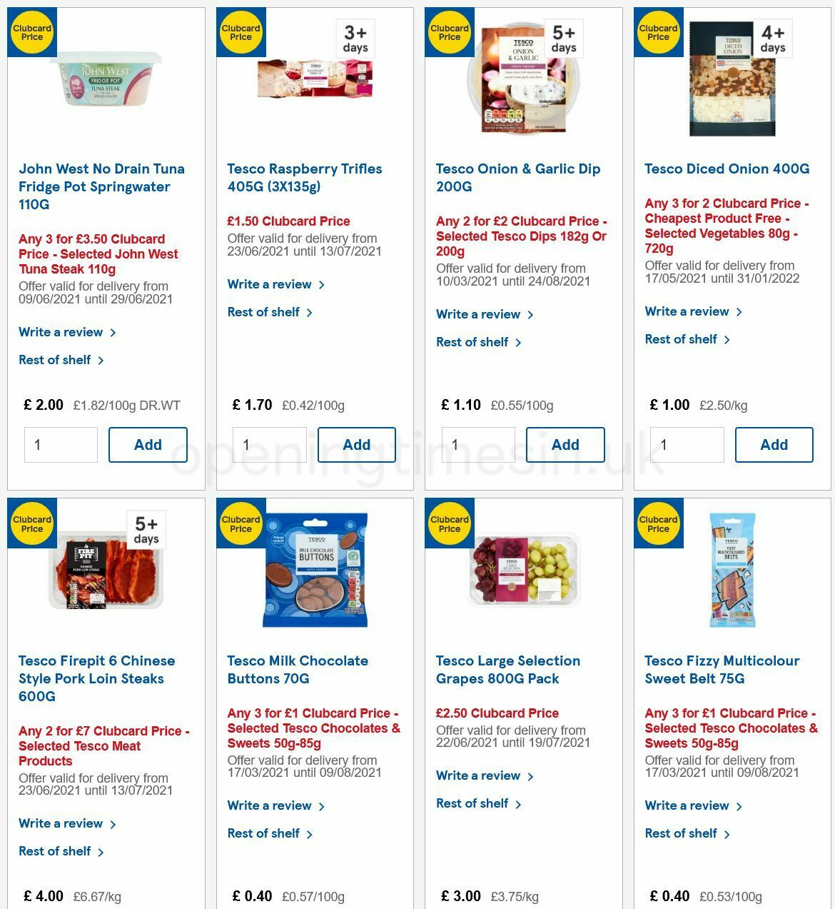 TESCO Offers from 23 June