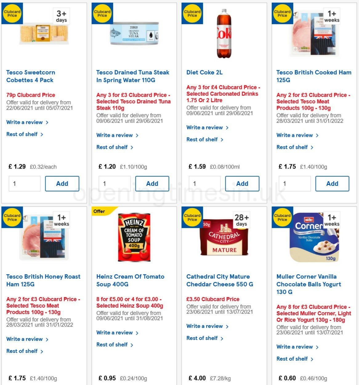 TESCO Offers from 23 June